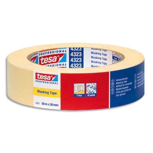 Adhsif de masquage Tesa - 50 m x 30 mm - sans solvant