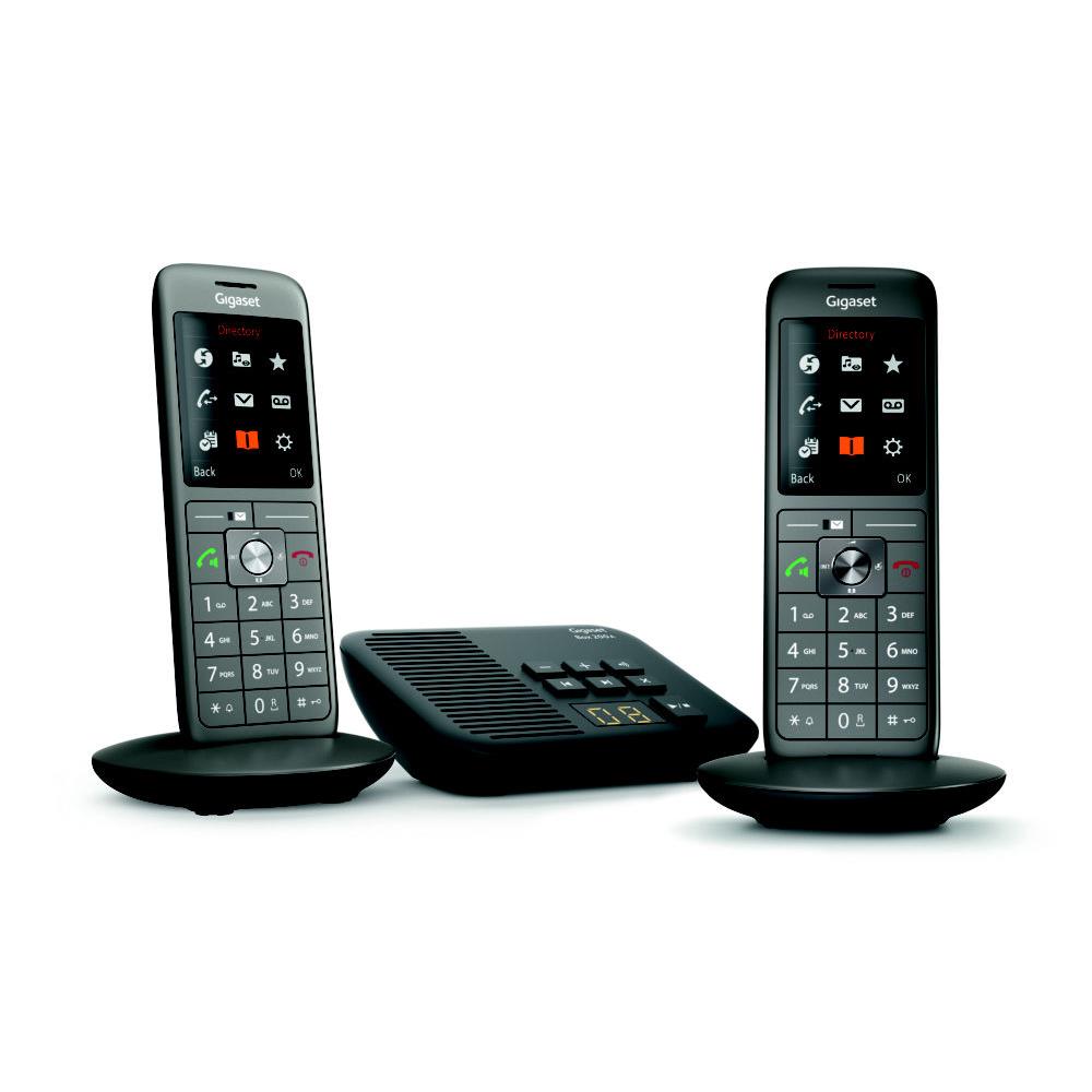 Gigaset cl660a duo tlphone analog/dect identification de l'appelant gris