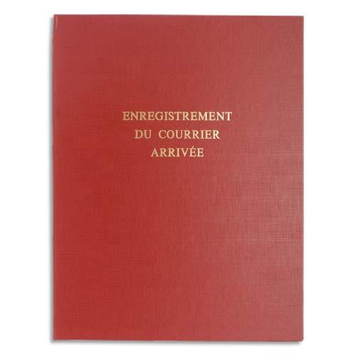 Piqure pour enregistrement du courrier arrive LE DAUPHIN - 80 pages couverture rouge - 24x32cm