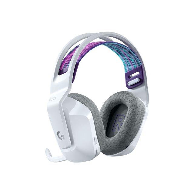 Logitech G G733 LIGHTSPEED Wireless RGB Gaming Headset - Micro-casque - circum-aural - 2,4 GHz - sans fil - blanc