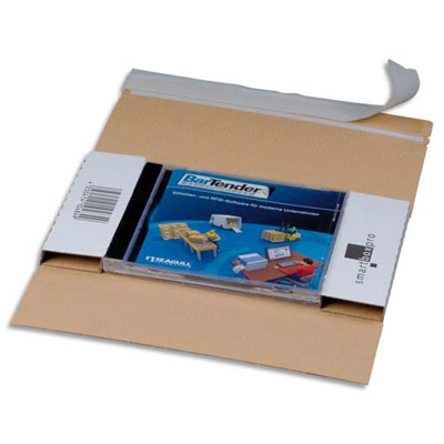 Boite d'exp�dition CD + lettre d'accompagnement - format 22,5 x 12,5 x 1,2 cm