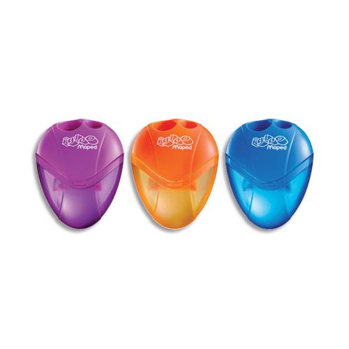 Taille crayons 2 usages Igloo - avec rservoir - coloris assortis