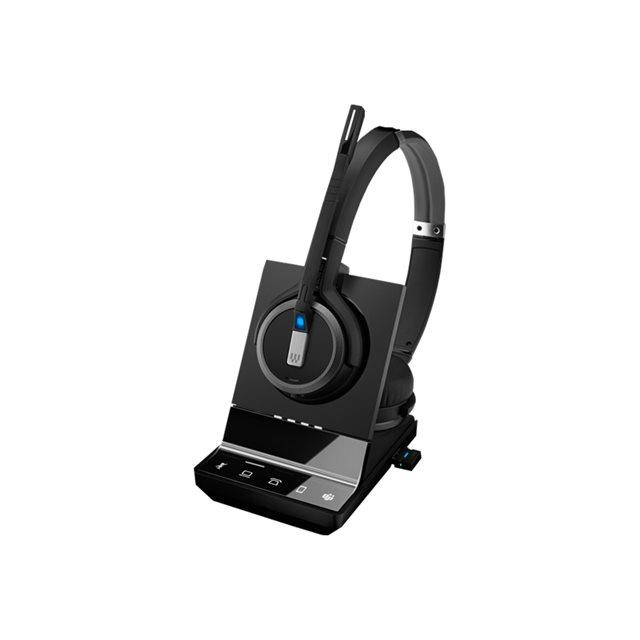 EPOS IMPACT SDW 5066T - Systme de casque - sur-oreille - DECT - sans fil, filaire - noir - Certifi pour Microsoft Teams, Optimis pour la CU