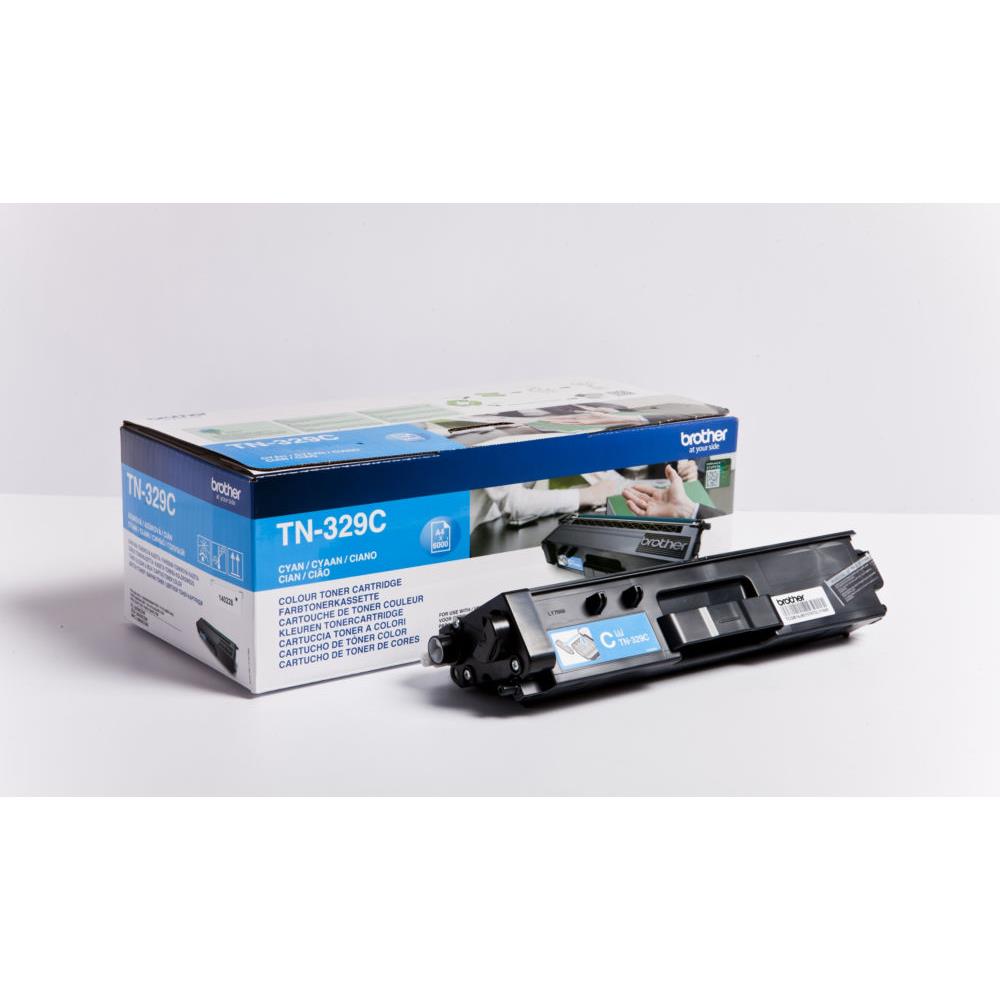 Cartouches de toner - Brother tn-329c - cartouche de toner originale - cyan
