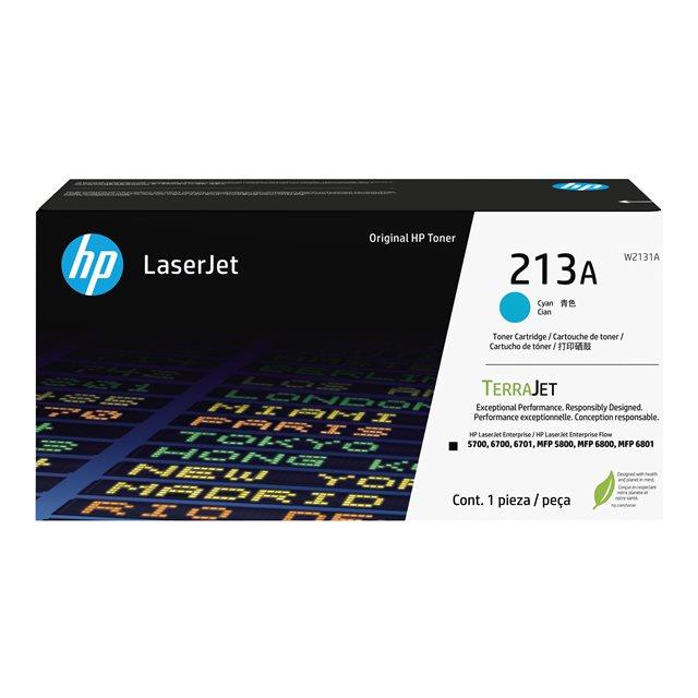 Cartouches de toner - Hp toner cyan laserjet authentique 213a