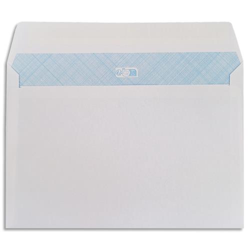 Enveloppes 162x229 1er prix - blanches - auto-adhsives - 80g - bote de 500