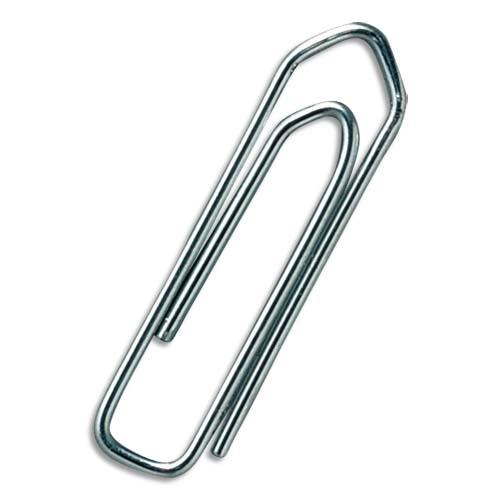 Trombones - Attache lettres 1er prix - acier galvanis et bout chevron - 30mm - boite de 100