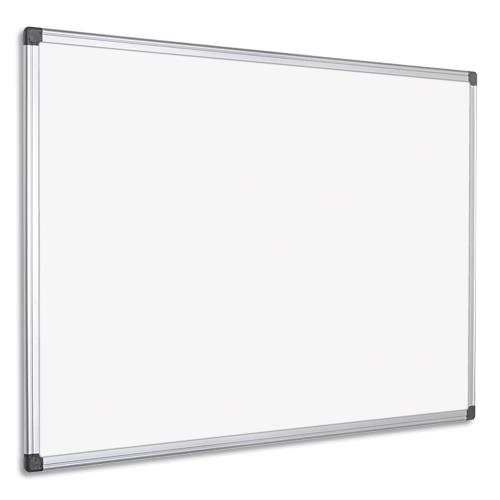 Tableau blanc laqu magntique Pergamy - cadre aluminium - 150 x 100 cm