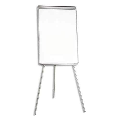 Chevalet de confrence Pergamy Essential - surface mlamine - L75 x H107 cm - cadre plastique gris