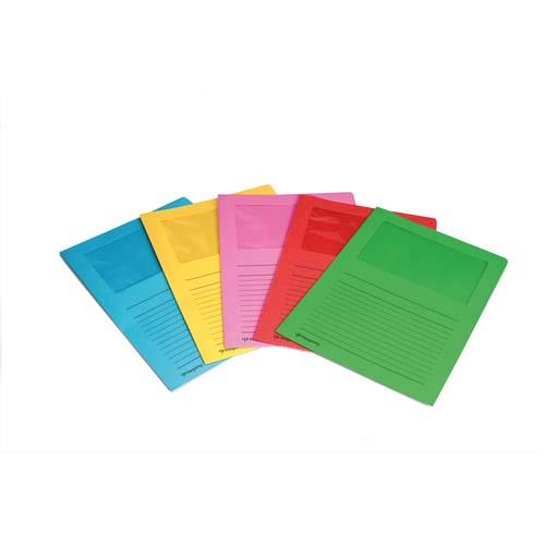 Pochettes coin Pergamy - en carte - 120 g - 22 x 31 cm - avec fentre - kraft - paquet de 100