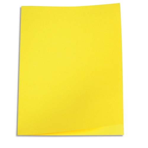 Paquet de 100 chemises 1er prix - carte recycle 180 grammes - coloris jaune