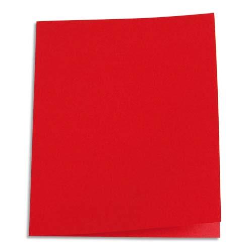 Paquet de 100 chemises 1er prix - carte recycle 180 grammes - coloris rouge