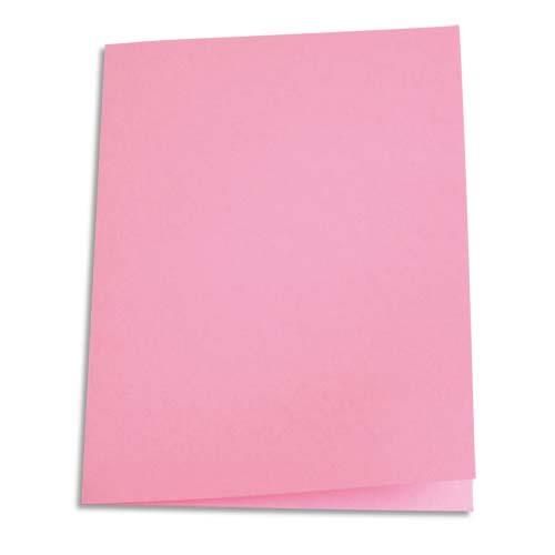 Paquet de 100 chemises 1er prix - carte recycle 180 grammes - coloris rose