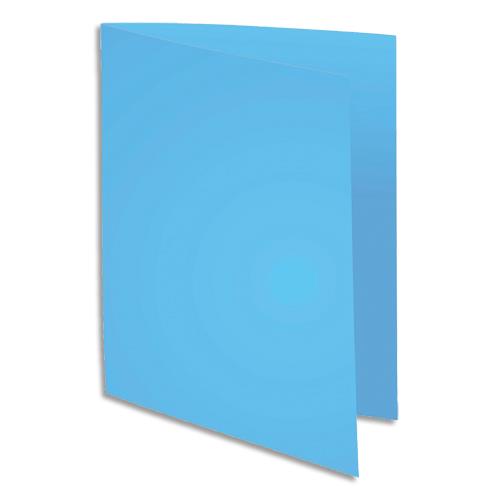 Paquet de 100 chemises 1er prix - carte recycle 180 grammes - coloris bleu fonc