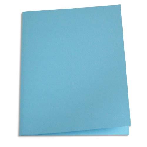 Paquet de 250 sous-chemises en papier recycl 60 grammes - coloris bleu