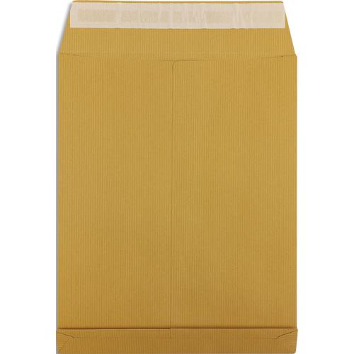 Pochette  soufflets 260 x 330 1er prix - kraft brun - 3 soufflets 30mm - auto-adhsif - 120 g - bote de 200