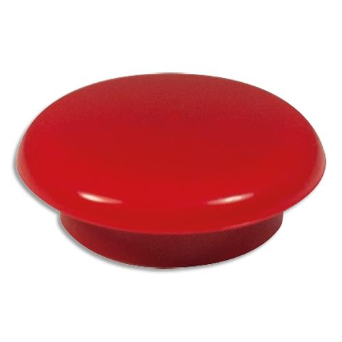 Aimants 1er prix - diamtre 22mm - formats ronds - coloris rouge - boite de 7