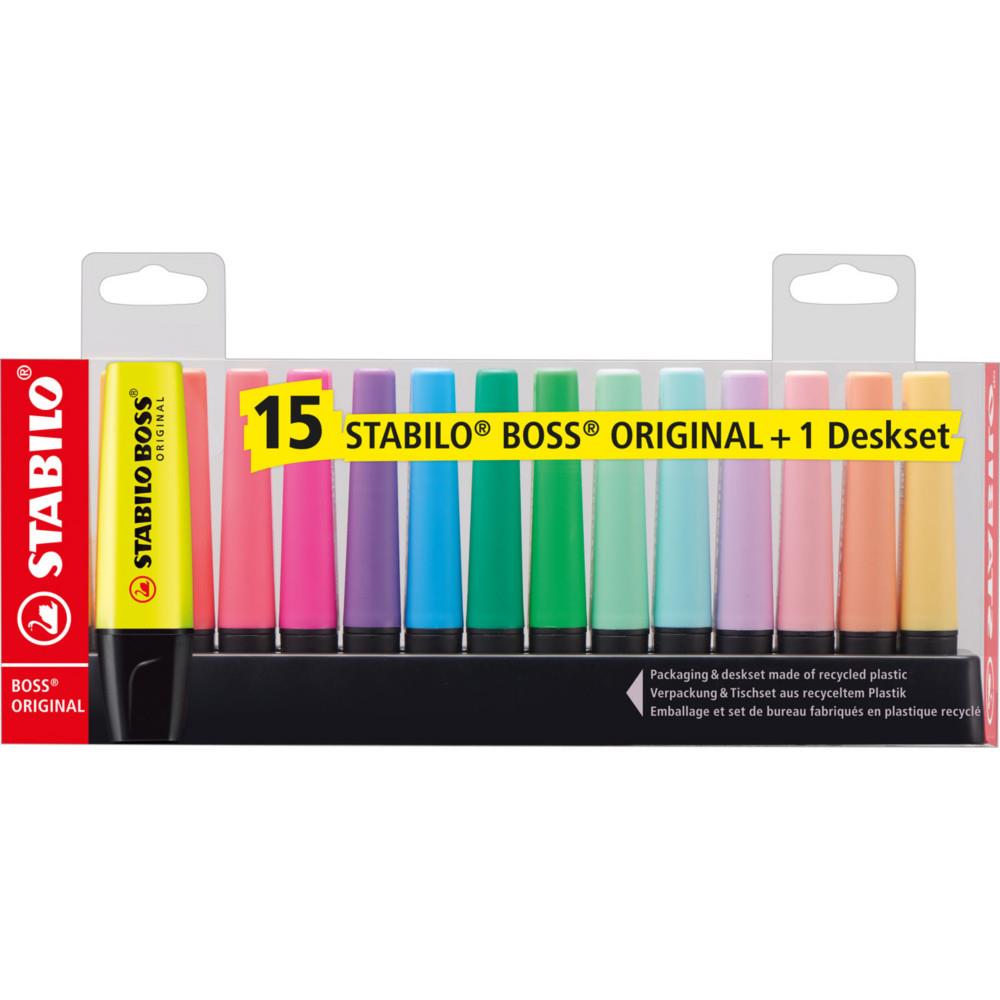 Coffret de 15 stabilo Boss + set offert.