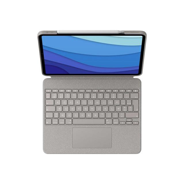 Clavier - Logitech 920-010218 clavier pour tablette azerty franais smart connector sable
