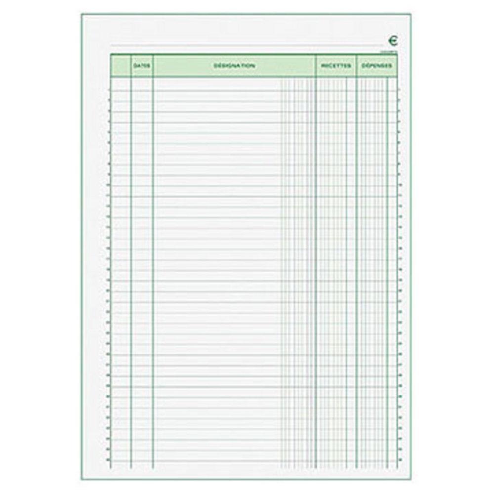 Manifold recettes/dpenses Exacompta NCR - 21x29,7 - 50 duplicatas