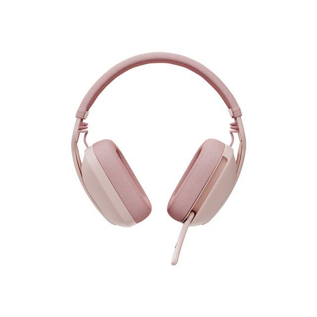 Logitech Zone Vibe 100 - Micro-casque - circum-aural - Bluetooth - sans fil - rose
