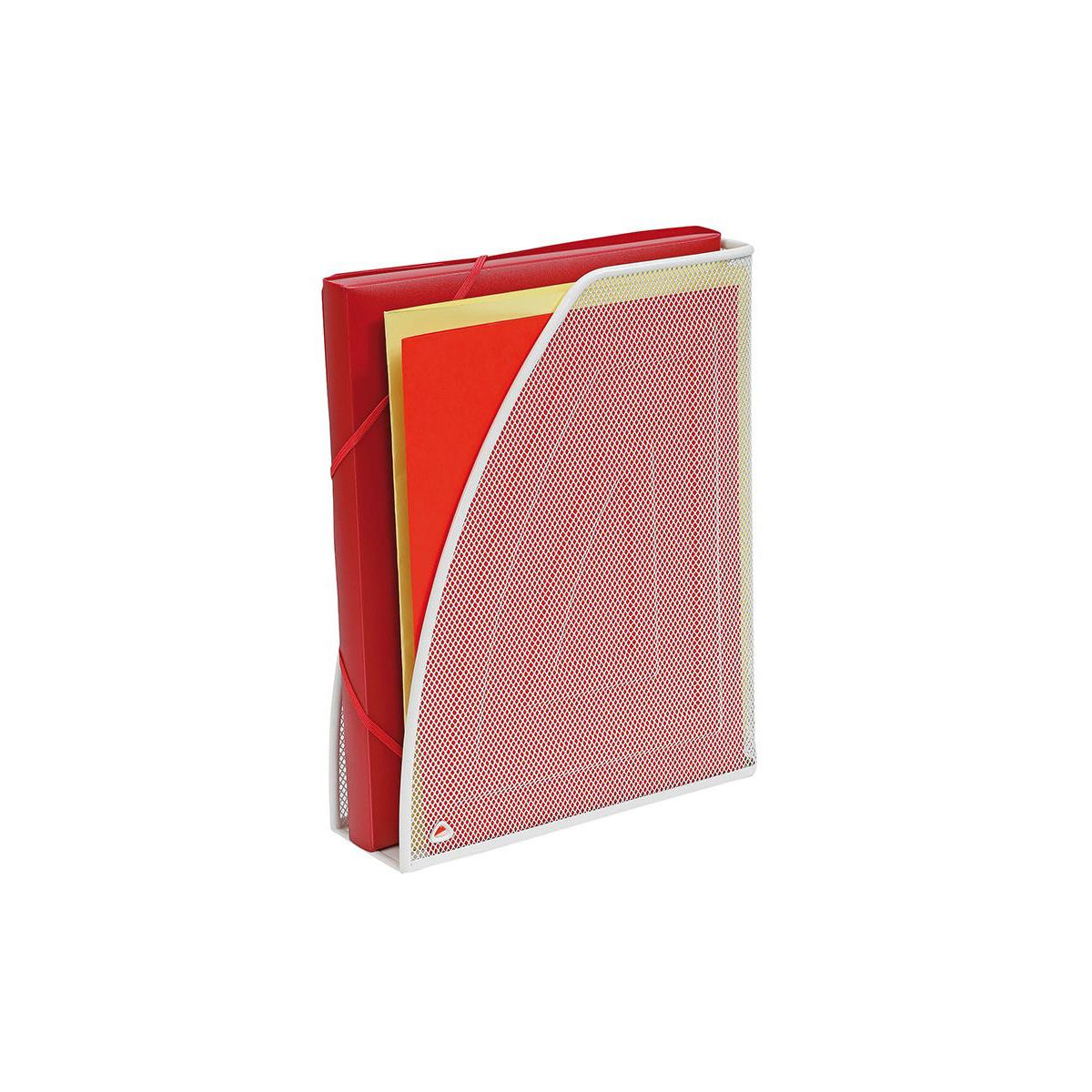 Porte-revues en mtal Mesh Blanc