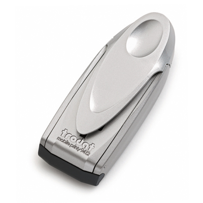 Tampon Pocket Printy Trodat 9512 personnalisable - utilisation poche - format 47x18 mm - argent