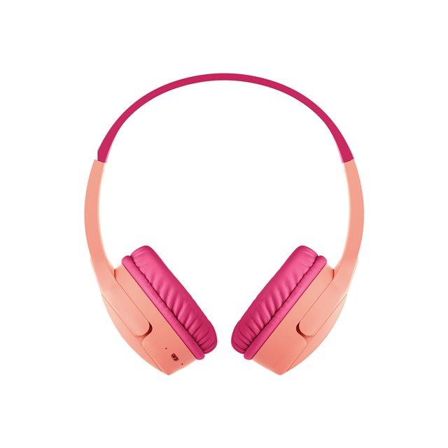 Belkin SoundForm Mini - couteurs avec micro - sur-oreille - filaire - jack 3,5mm - rose