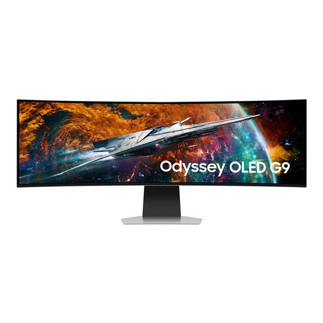 Samsung g95sc cran plat de pc 124,5 cm (49") 5120 x 1440 pixels dual qhd oled argent