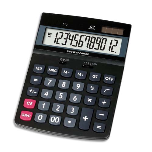 Calculatrice de bureau 1er prix DT12D - 12 chiffres