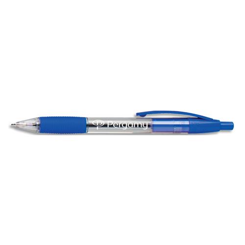 Stylo  bille rtractable 1er prix - pointe moyenne - Grip de prhension  - bleu