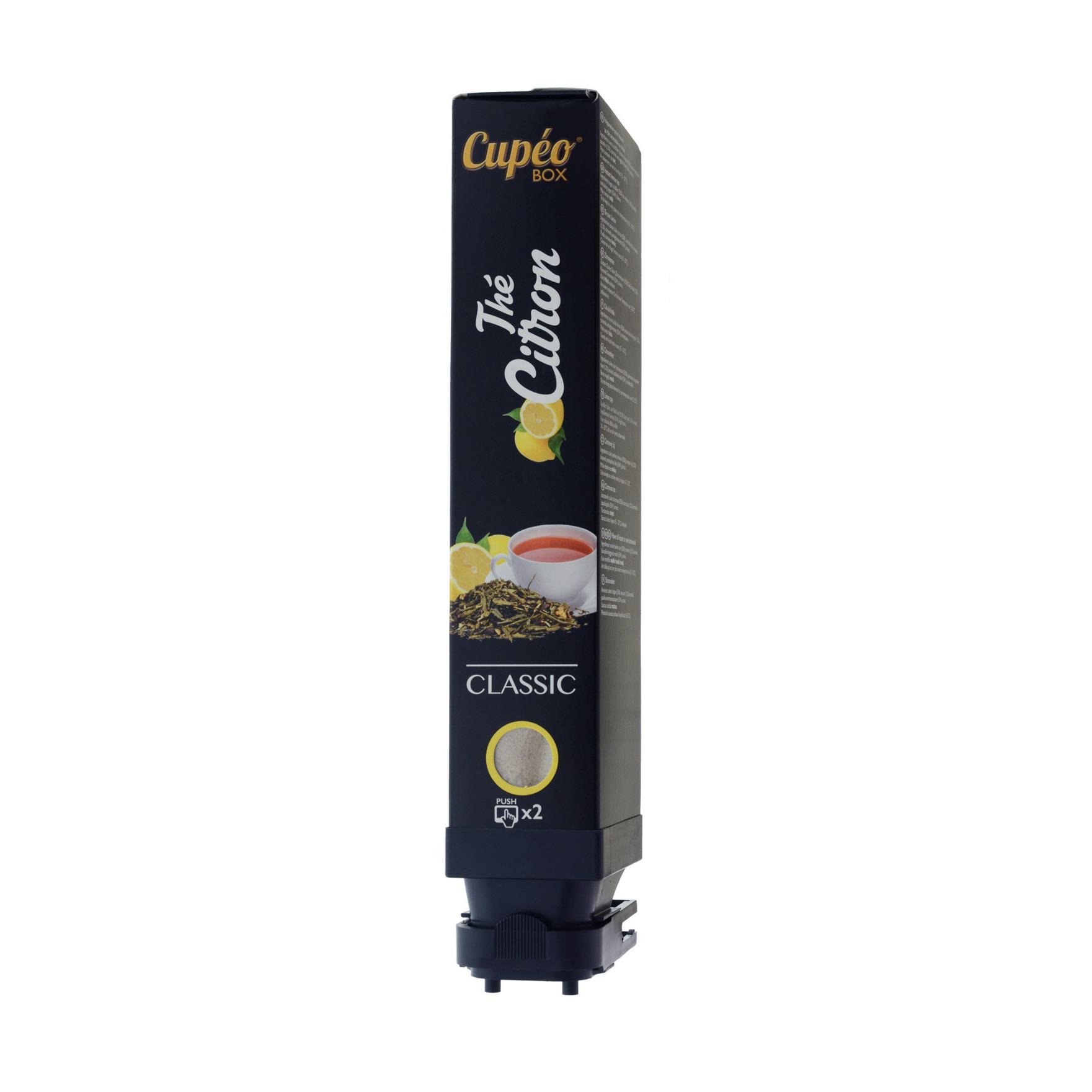 BOX Cartouche de boissons chaudes Cupo - 65 tasses - Th citron