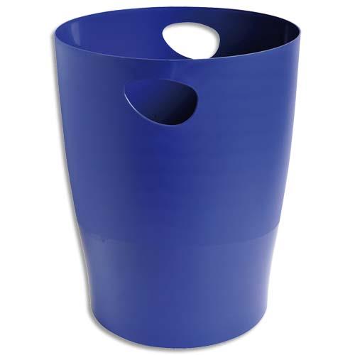 Corbeille  papier 1er prix - 15L - bleu