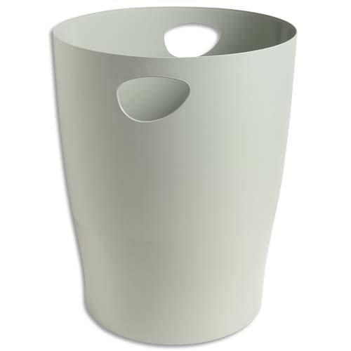 Corbeille  papier 1er prix - 15L - gris