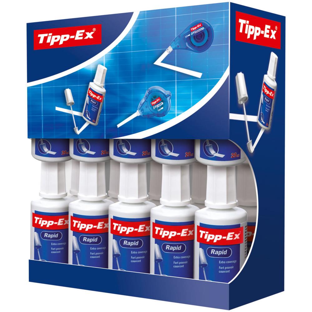 Blanc couvrant Tippex rapid -flacons 20 ml - pack 15+5