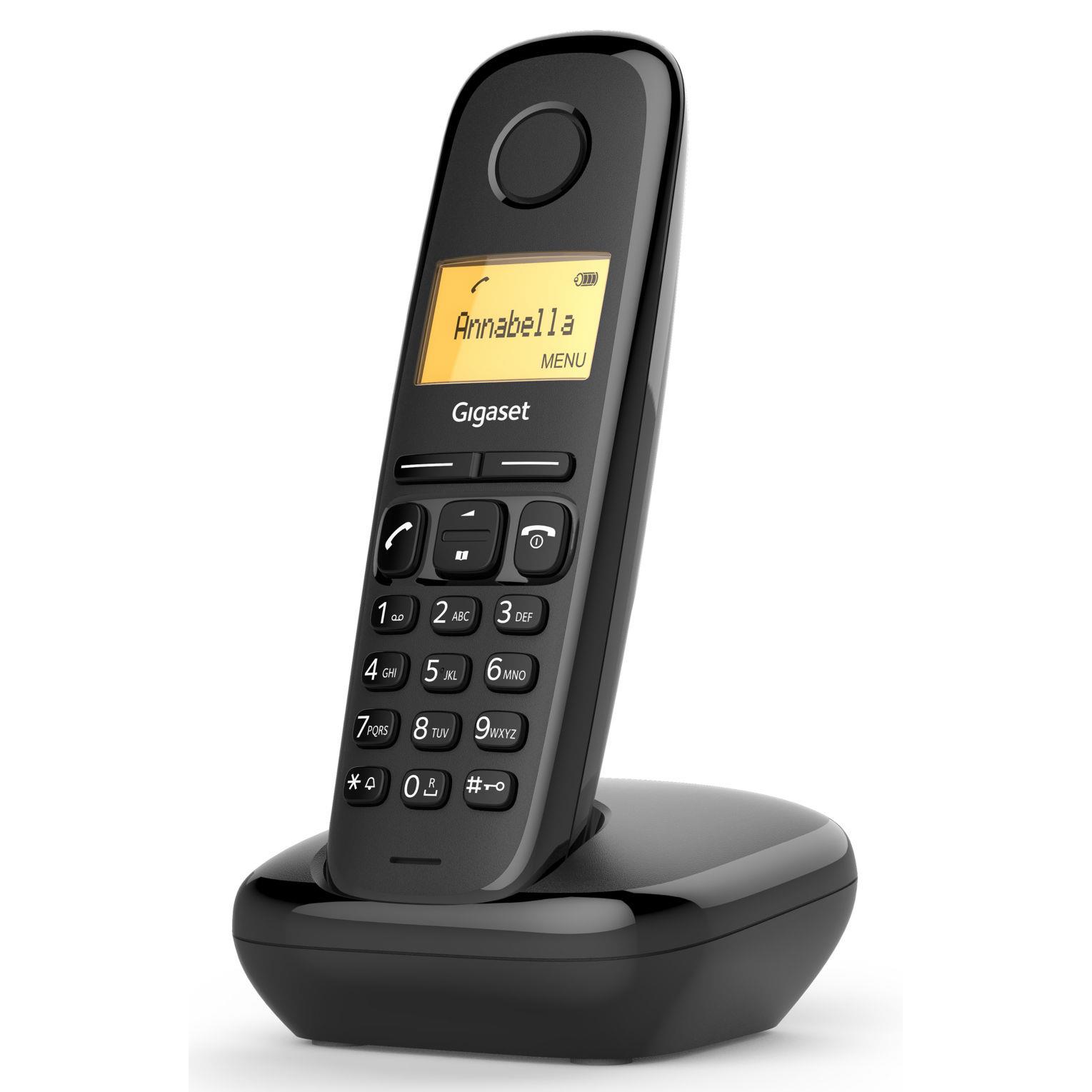 Gigaset a170 solo tlphone dect identification de l'appelant noir