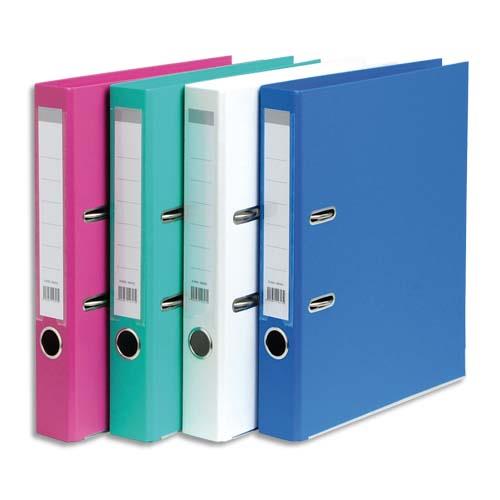 Classeur  levier 1er prix - polypropylne - dos 5 cm - coloris assortis mode