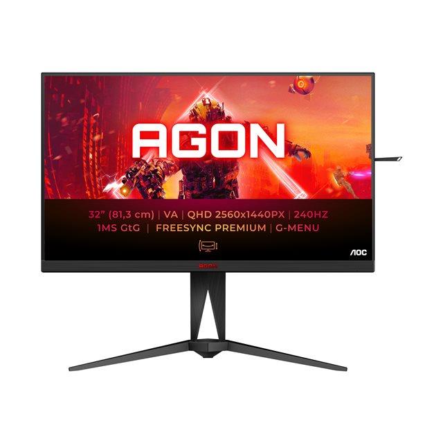 Aoc agon 5 ag325qzn/eu led display 80 cm (31.5") 2560 x 1440 pixels quad hd noir