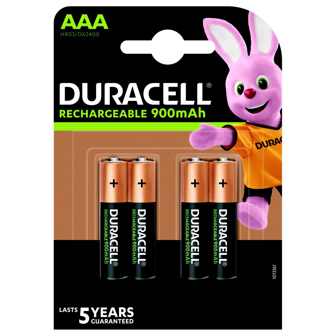 Duracell staycharged aaa (4pcs) batterie rechargeable hybrides nickel-mtal (nimh)