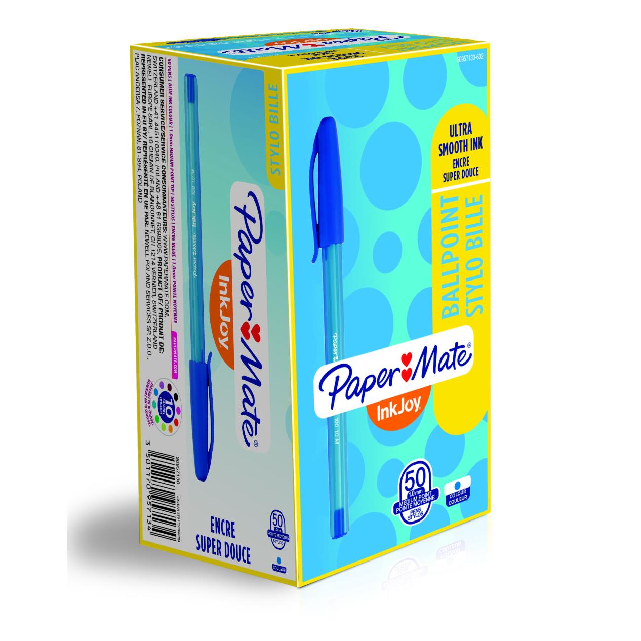 Stylo bille Inkjoy100 - pointe fine - bleu