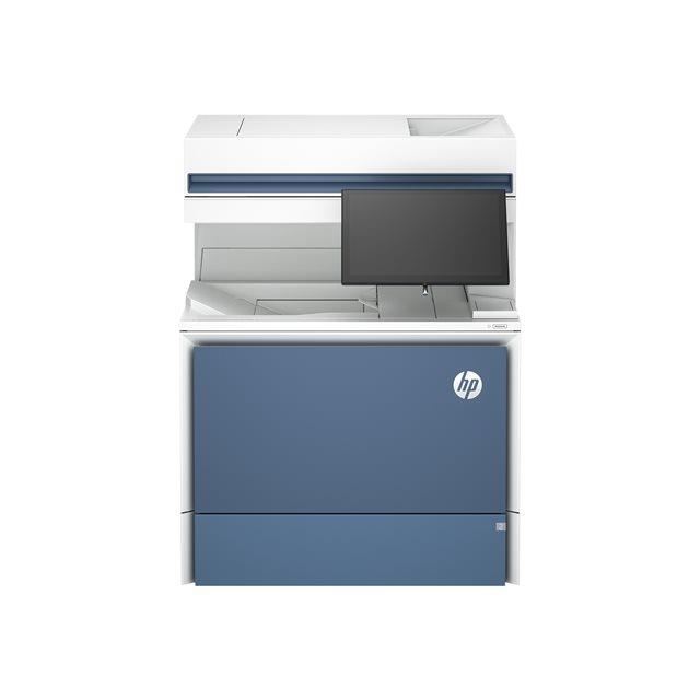 HP LaserJet Enterprise Flow MFP 6800zf - Imprimante multifonctions - couleur - laser - Legal (216 x 356 mm) (original) - A4/Legal (support) - jusqu' 52 ppm (copie) - jusqu' 52 ppm (impression) - 650 feuilles - 33.6 Kbits/s - Gigabit LAN, USB 3.0, hte USB 2.0, hte USB 3.0