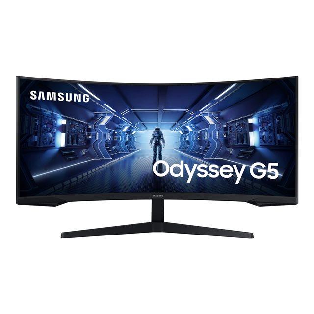 Samsung g55t cran plat de pc 86,4 cm (34") 3440 x 1440 pixels ultrawide quad hd led noir