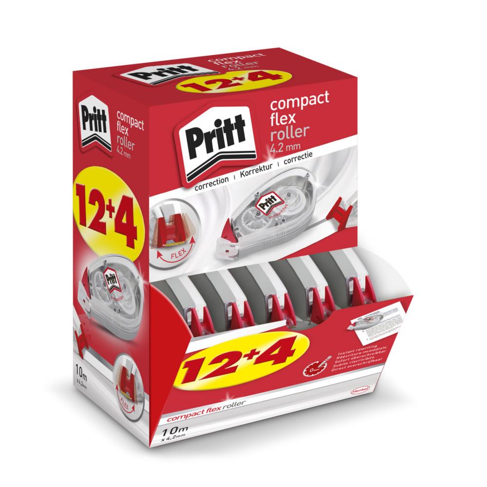 Rollers de correction compact Pritt- 4.2 mm x 10 m - copack de 16 dont 4 gratuits