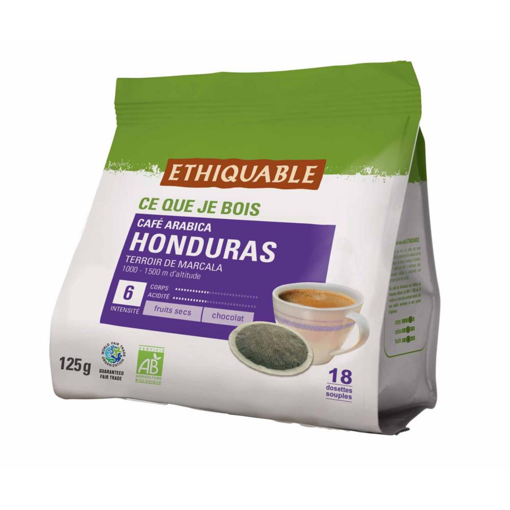 Dosettes de caf Honduras, compatible SENSEO - Intensit 6 - paquet de 18