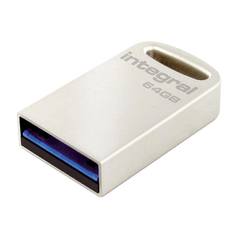 Integral infd64gbfus3.0 lecteur usb flash 64 go usb type-a 3.2 gen 1 (3.1 gen 1) argent