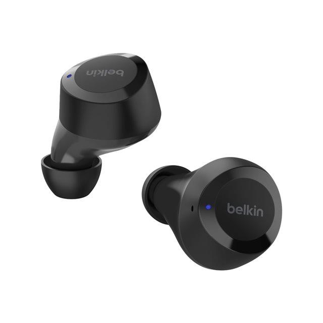 Belkin SoundForm Bolt - couteurs sans fil avec micro - intra-auriculaire - Bluetooth - noir - pour Apple iPhone 14, 14 Plus, 14 Pro, 14 Pro Max; Samsung Galaxy S22 5G, S22 Ultra 5G, S22+ 5G