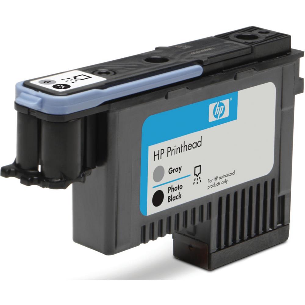 Hp 72 ttes d'impression grise et noir photo