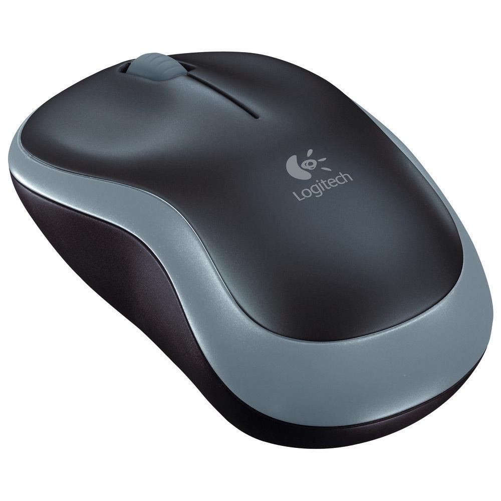 Logitech M185 - Souris - optique - sans fil - 2.4 GHz - rcepteur sans fil USB - gris