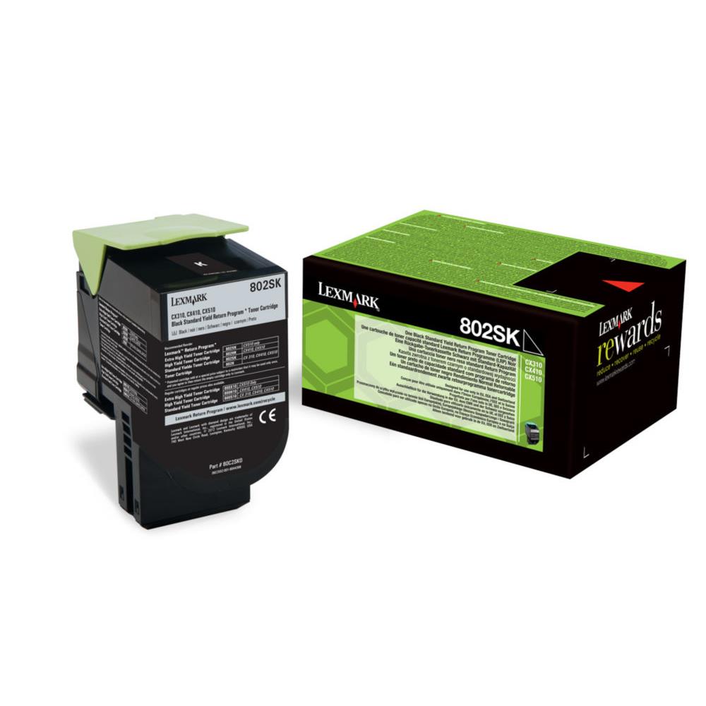 Cartouches de toner - Lexmark 802sk cartouche de toner 1 pice(s) original noir