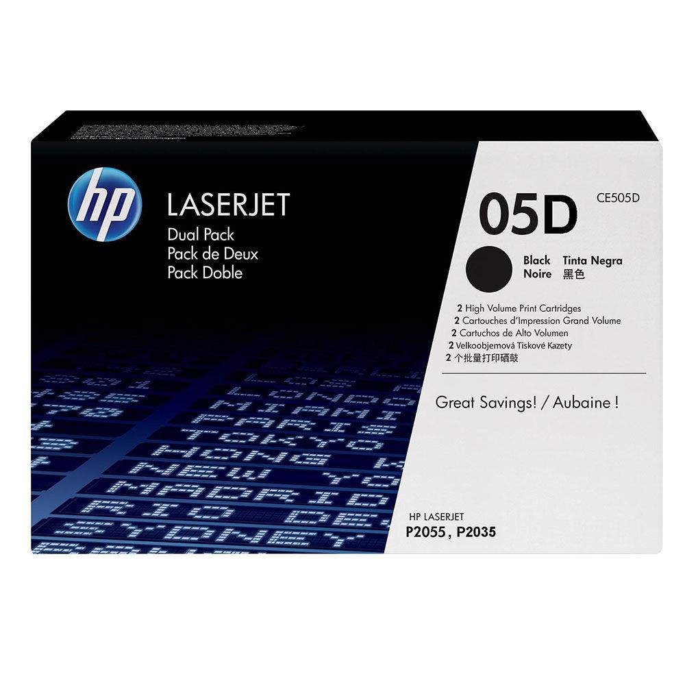Cartouches de toner - Hp pack de 2 toners noirs authentiques 05a laserjet